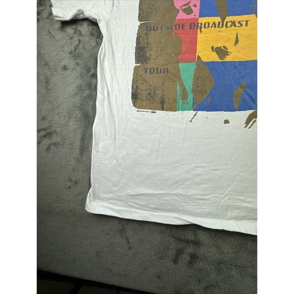 Vintage U2 Zoo Tv Outside Broadcast T-Shirt Extra Large White 1992 Rock Band 90s - Picture 6 of 16